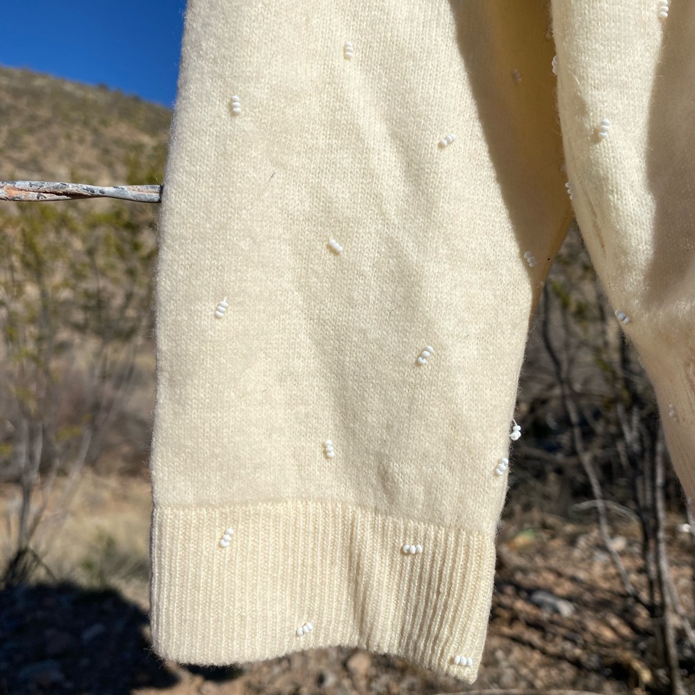 Vintage 50s Beaded Cardigan - Picture 5 of 10